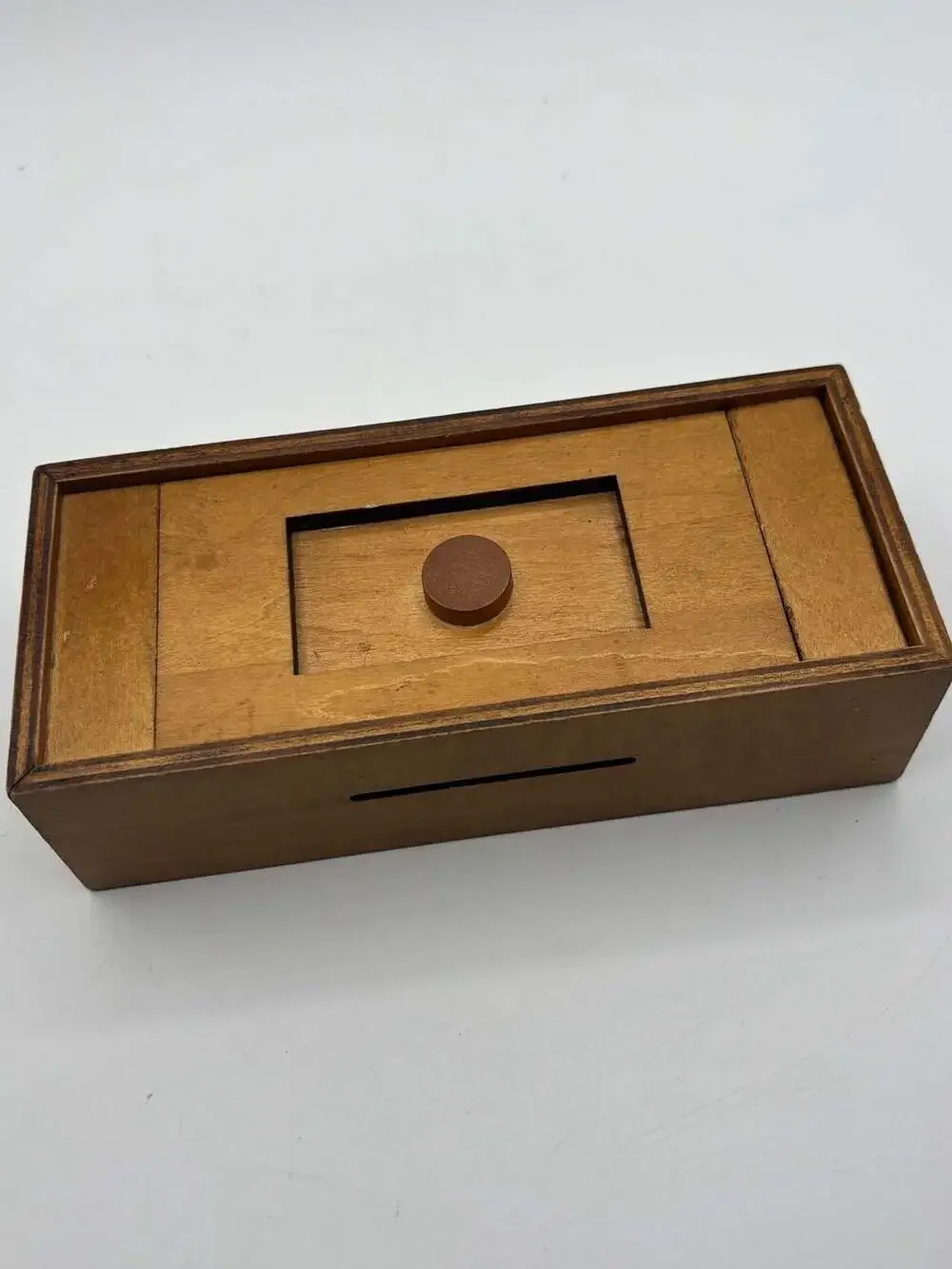 Wooden Puzzle Gift Box with Hidden Compartments, Secret Drawer, some small items